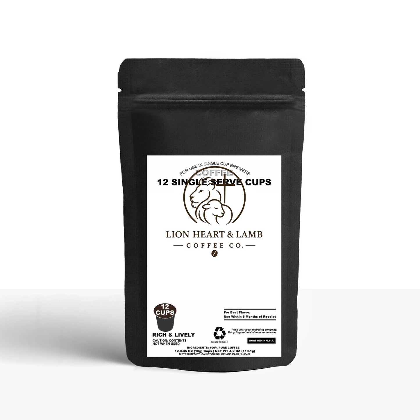 12 Pack Single Serve Coffee Capsules